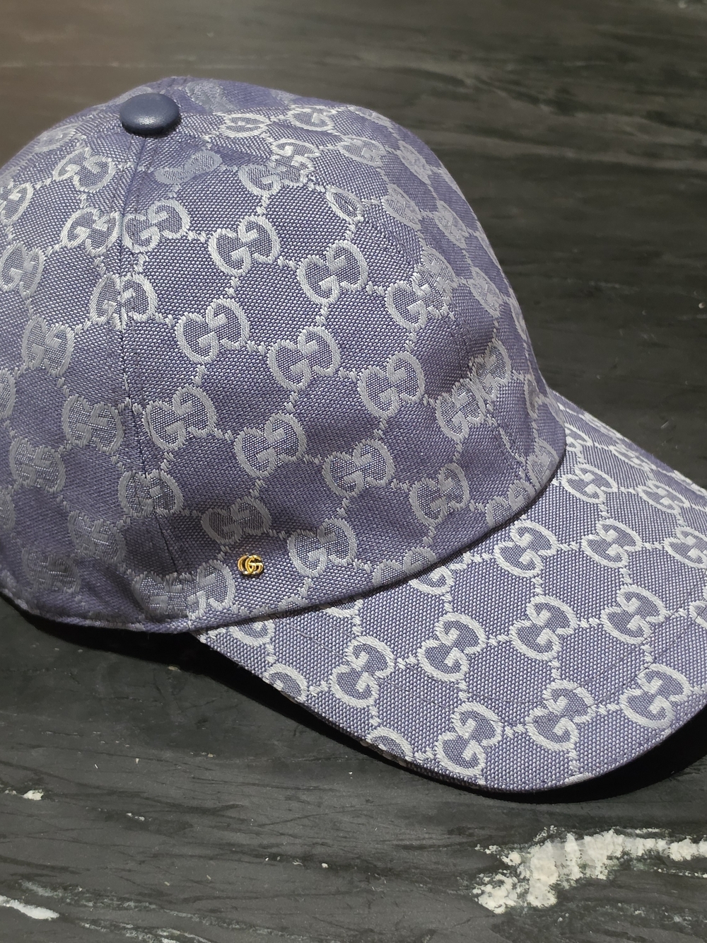 Gucci GG Monogram Purple Baseball Hat, M (58cm)